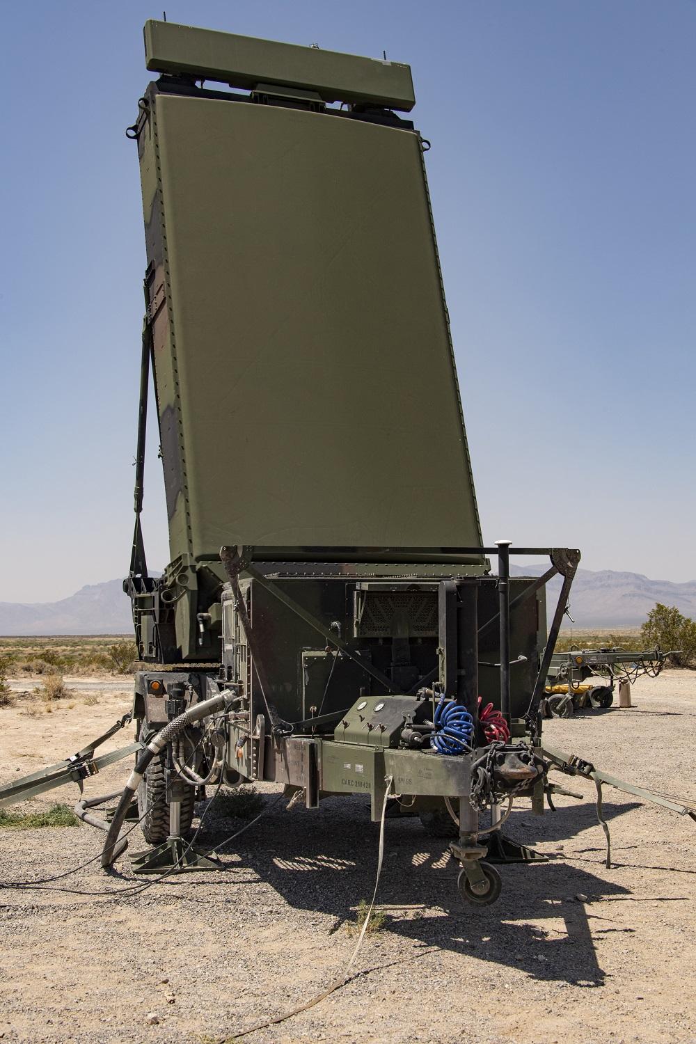 AN/TPS-80 Ground/Air Task Oriented Radar (G/ATOR) supporting a series of live-fire tests in White Sands Missile Range, New Mexico.