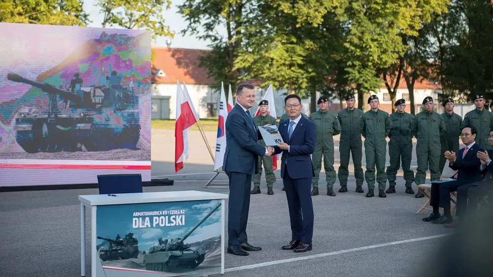 Deputy Prime Minister approved executive contracts for supply of Korean K2 tanks and 212 K9 howitzers for the Polish Army