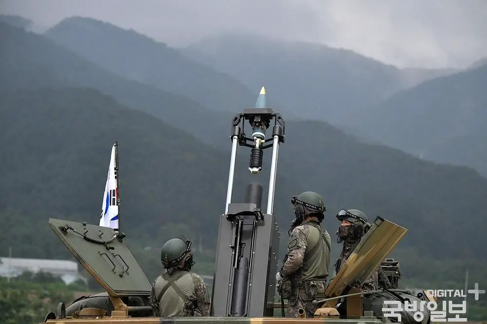 Republic of Korea Army Soldiers Train with Newly Skyfall 120mm Self-propelled Mortars