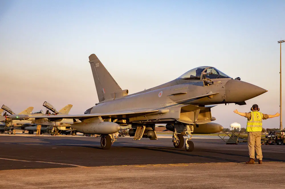 Royal Air Force Typhoon Fighter Jets Arrive In Australia for Exercise Pitch Black