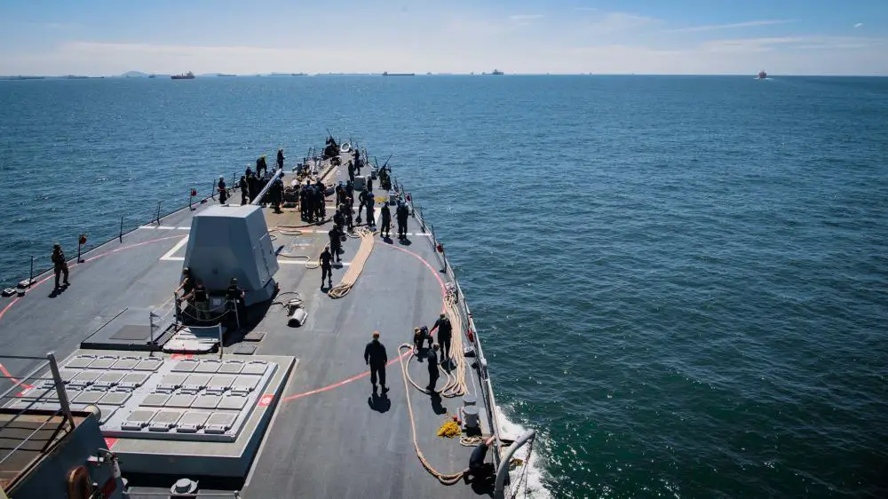 US Navy Arleigh Burke-class Destroyer USS Momsen (DDG 92) Conducts Singapore Port Call