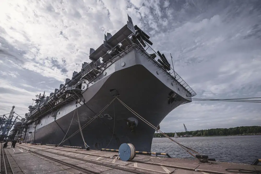 US Navy Wasp-class USS Kearsarge (LHD 3) Arrives in Klaipeda, Lithuania