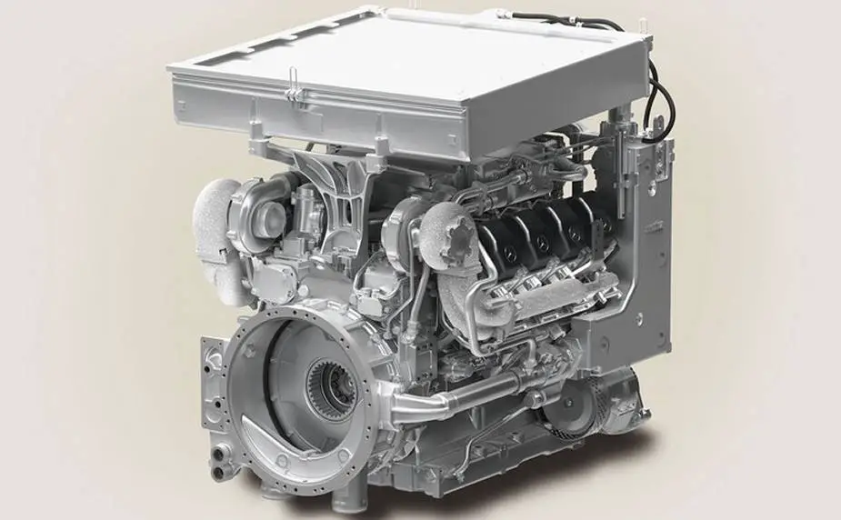 MTU 8v 199 TE21 twin-turbocharged diesel engine