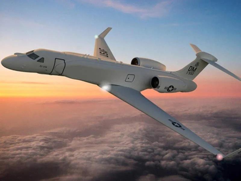 EC-37B Compass Call electronic warfare (EW) aircraft will use Gulfstream G550 Conformal Airborne Early Warning Aircraft (CAEW) airframe