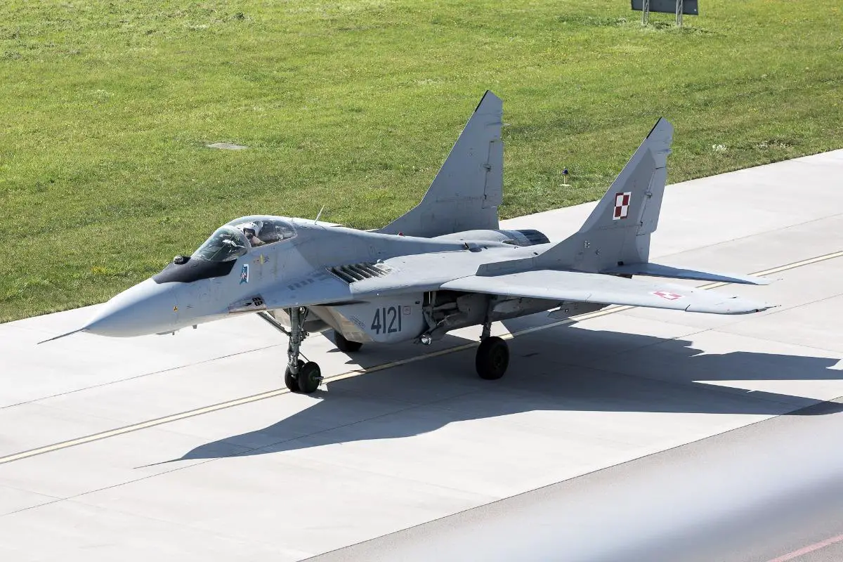 On September 1, the Czech Republic and Poland will provide an Air Policing capability protecting the integrity of Slovakia's airspace temporarily. Archived photo of a Polish MiG-29