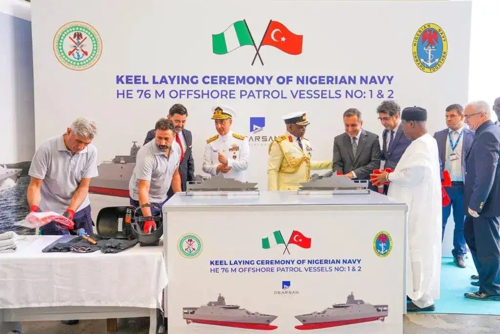Daersan Shipyard Lays Keel for New Nigerian Navy’s 76m Offshore Patrol Vessels