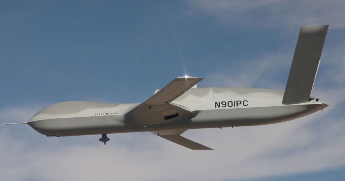 GA-ASI Flies Completely Autonomous Unmanned Aircraft System Flight Using Avenger MQ-20A