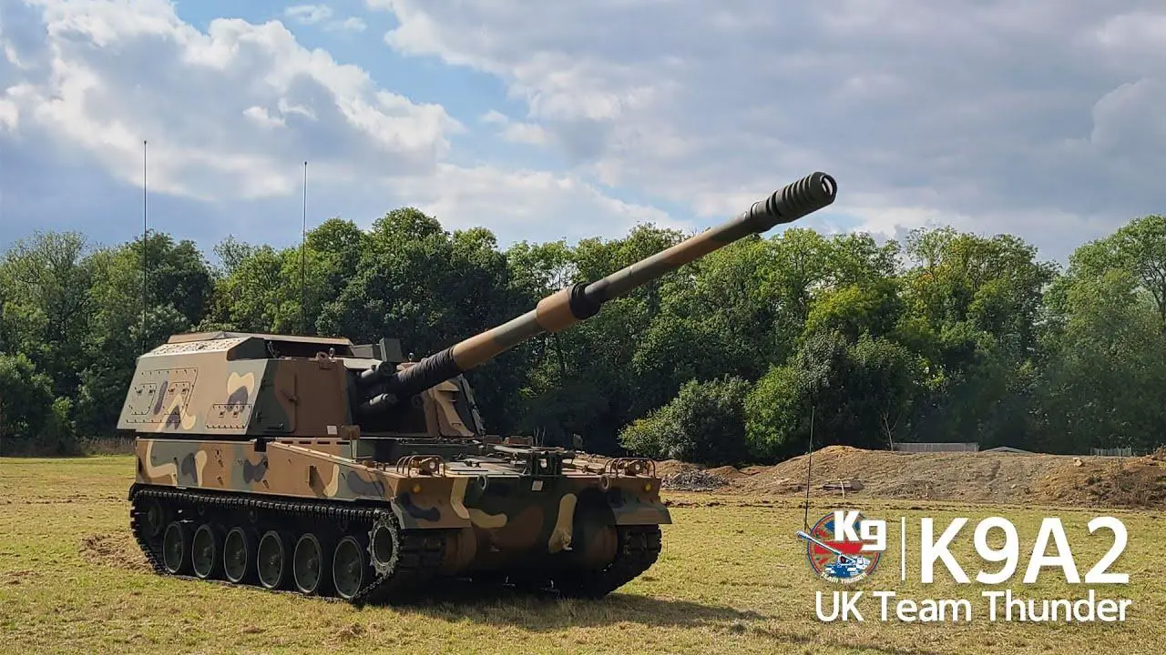 Hanwha Defense K9A2 Thunder Self-Propelled Howitzer to Debut in United Kingdom