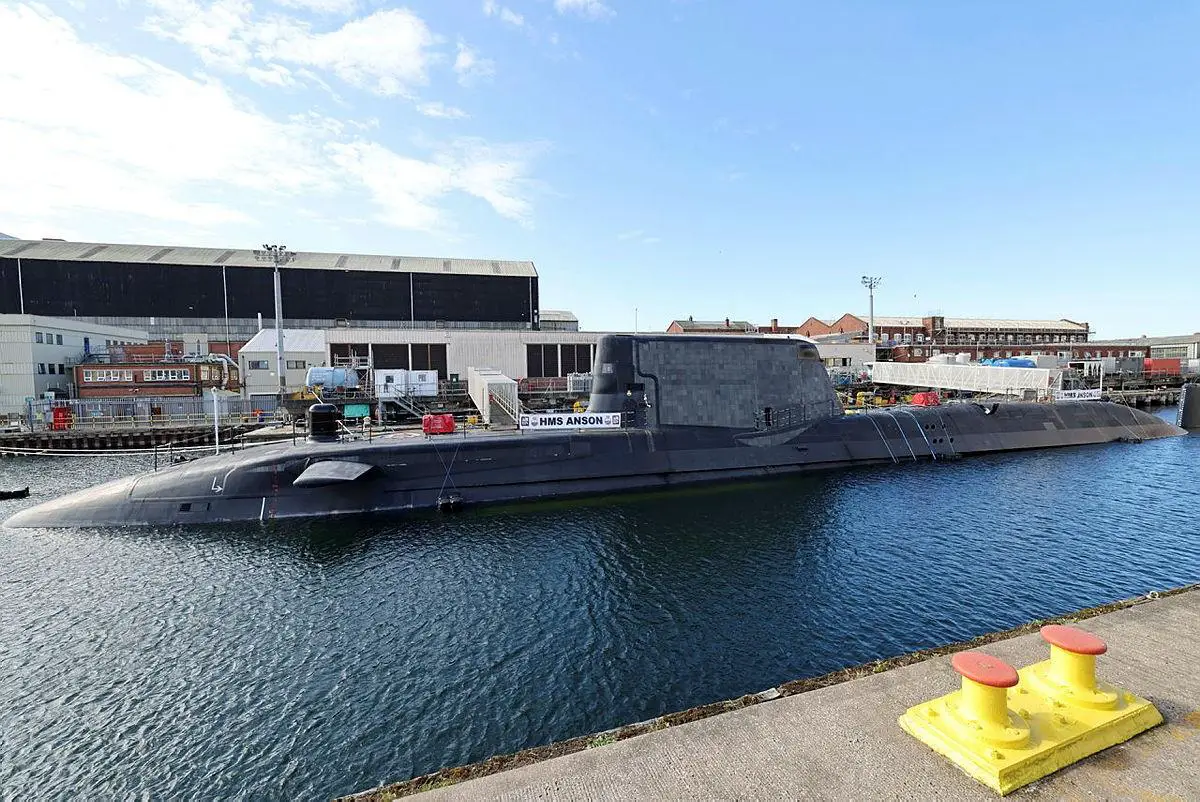 Royal Navy Astute-class nuclear-powered Submarine HMS Anson (S123)