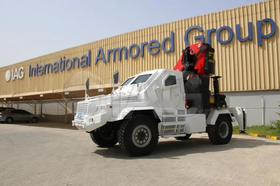 International Armored Group (IAG) Introduces Armored Rescue Crane Vehicle