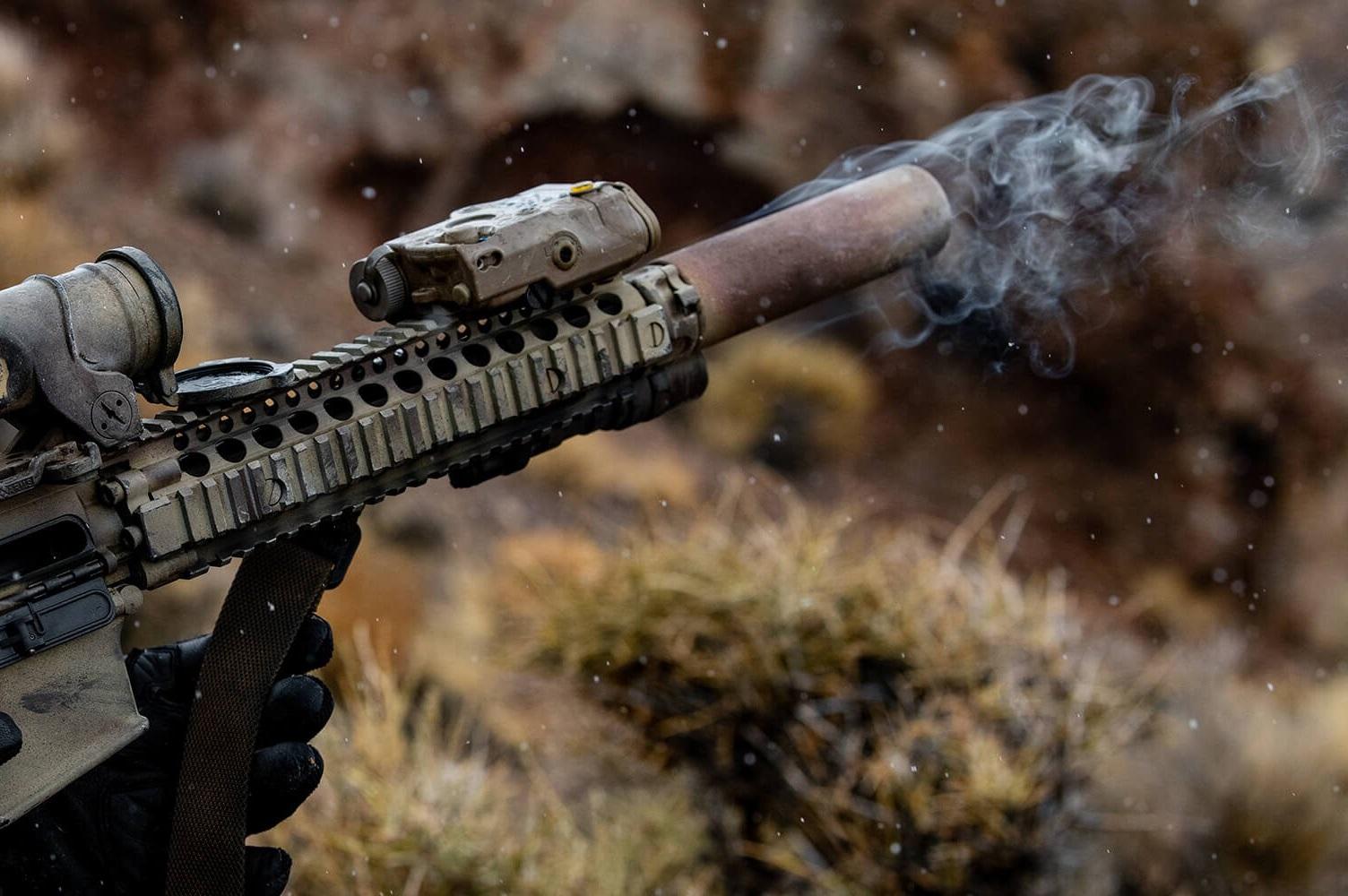 SureFire suppressors are trusted by elite military forces around the world. They deliver an unsurpassed combination of sound attenuation, muzzle flash reduction and dust signature mitigation.