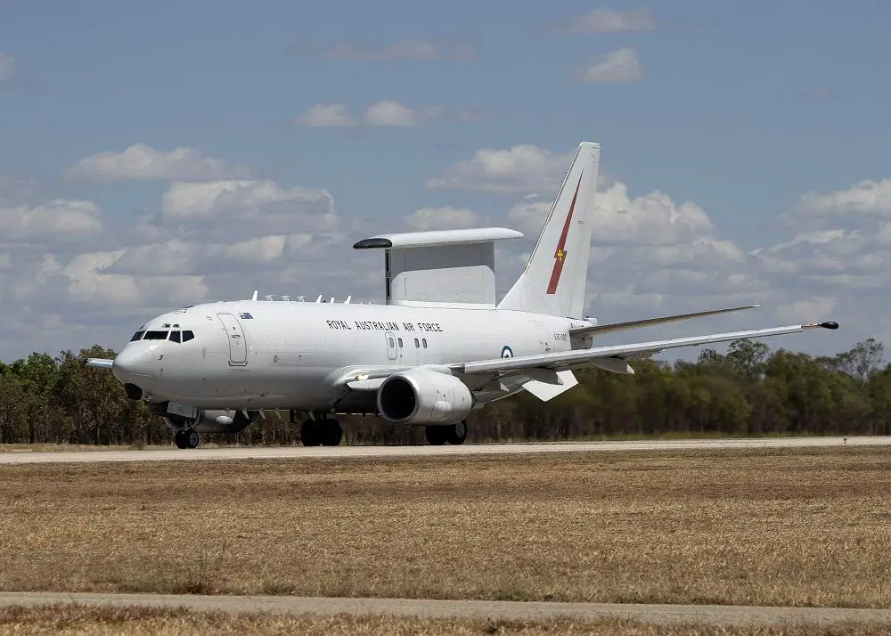 A E-7A Wegdetail of the Royal Australian Air Force takes off from RAAF Tindal, NT on an Exercise Pitch Black 22 sortie.