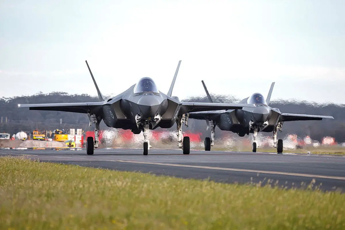 Royal Australian Air Force Newest F-35A Lightning II Aircraft Arrive at RAAF Base Williamtown
