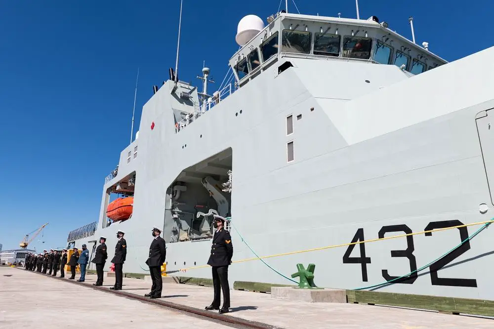 Royal Canadian Navy Receives Third Arctic and Offshore Patrol Ship HMCS Max Bernays