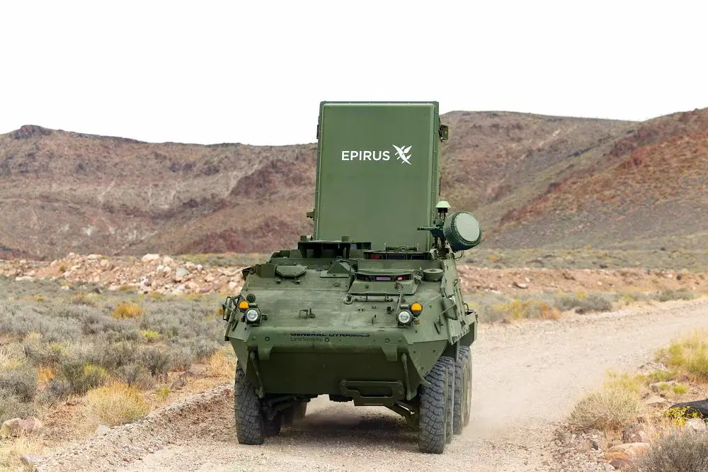 A working prototype of the Stryker Leonidas system at a recent field demonstration