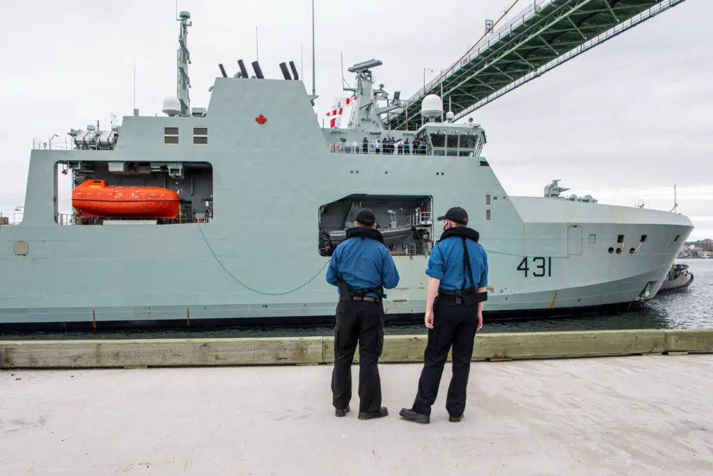 Royal Canadian Navy Arctic and Offshore Patrol Ship HMCS Margaret Brooke (AOPV 431) 