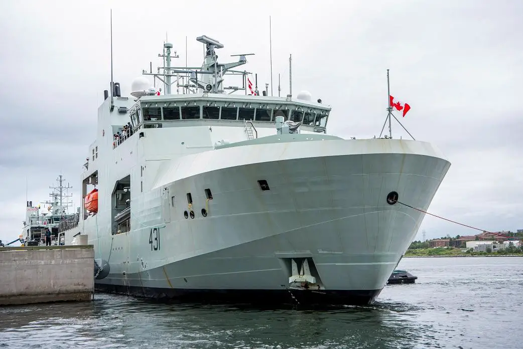 Royal Canadian Navy Arctic and Offshore Patrol Ship HMCS Margaret Brooke (AOPV 431)