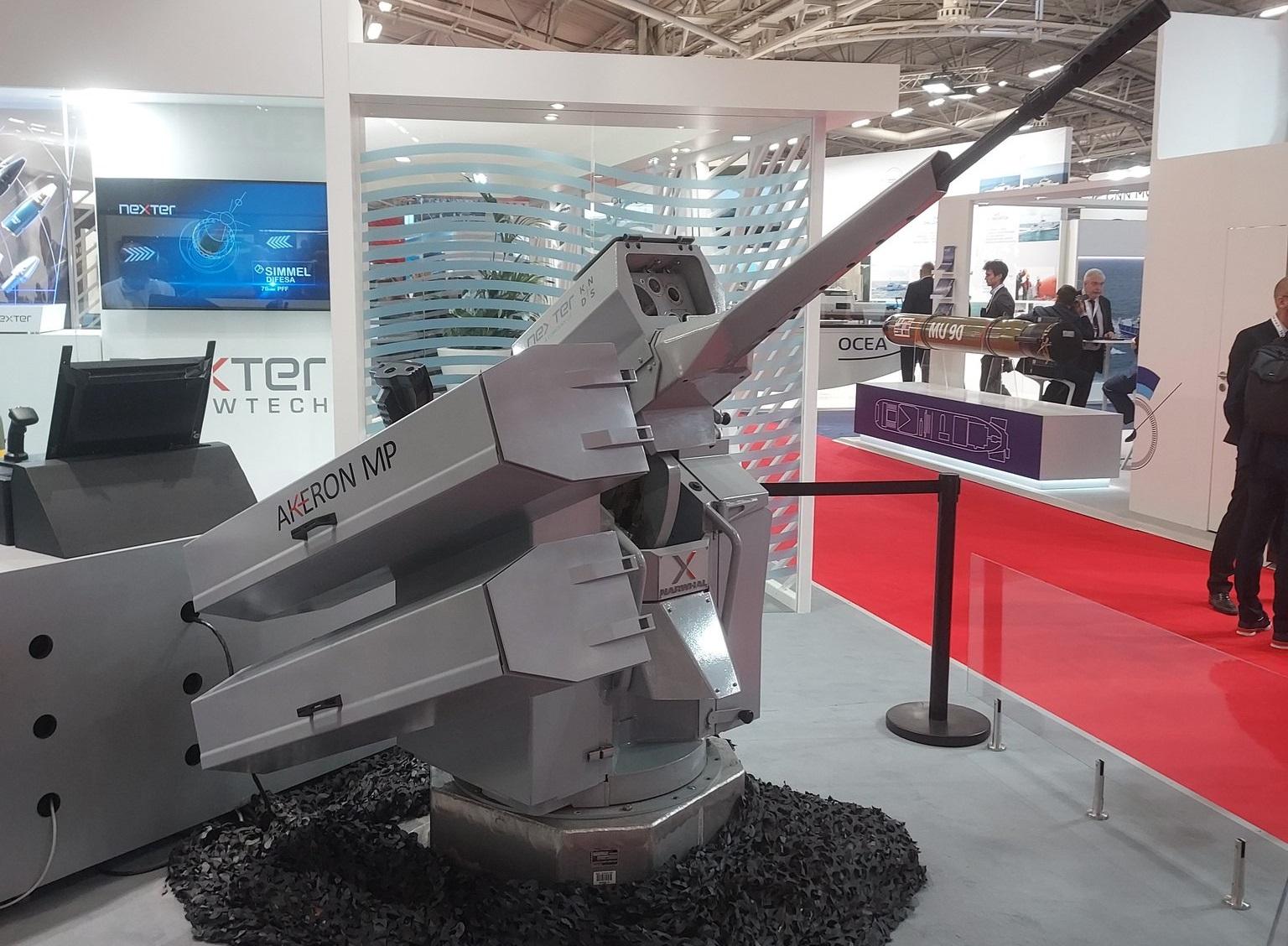 Nexter NARWHAL Naval Turret Equipped with MBDA AKERON MP Missile System.