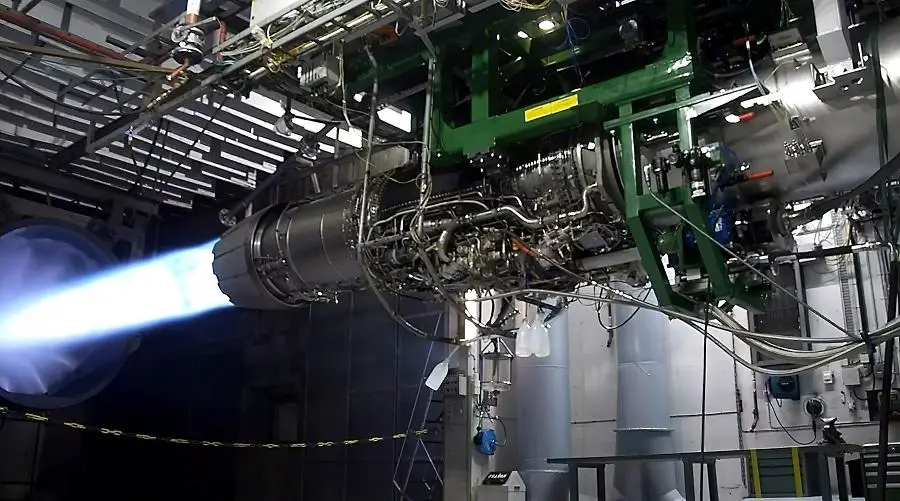 RM16 engine in test rig