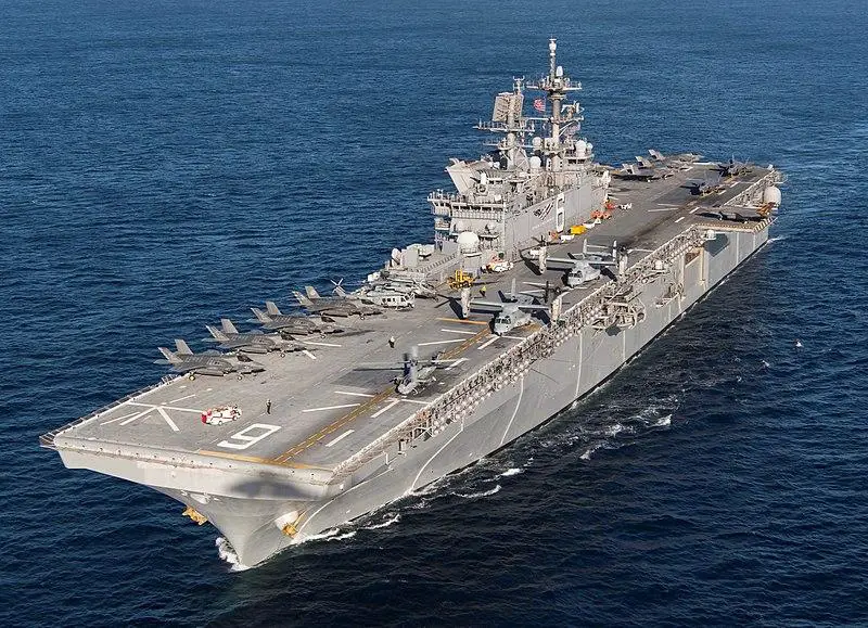 The America class is a ship class of landing helicopter assault (LHA) type amphibious assault ships of the U.S. Navy.