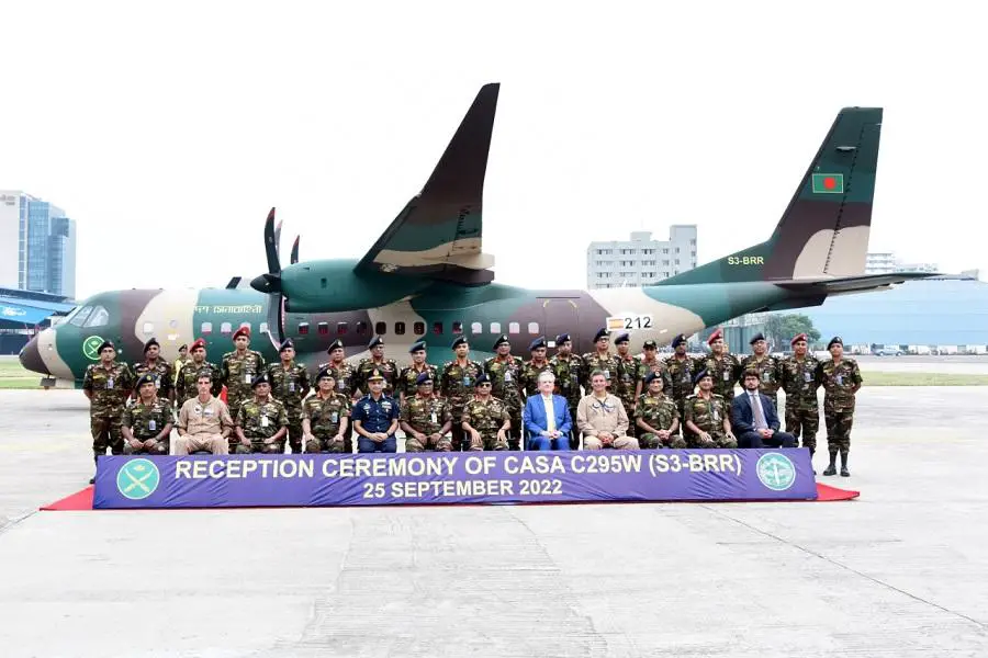  Bangladesh Army Aviation Group Receives Second C295W Tactical Transport Aircraft