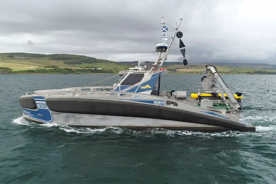 Elbit Systems Seagull Uncrewed Surface Vessel (USV) in Royal Navy WISEX Demonstrations