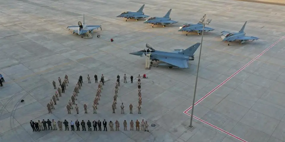 Fifth and Sixth Eurofighter Typhoon Fighters Landed in Kuwait