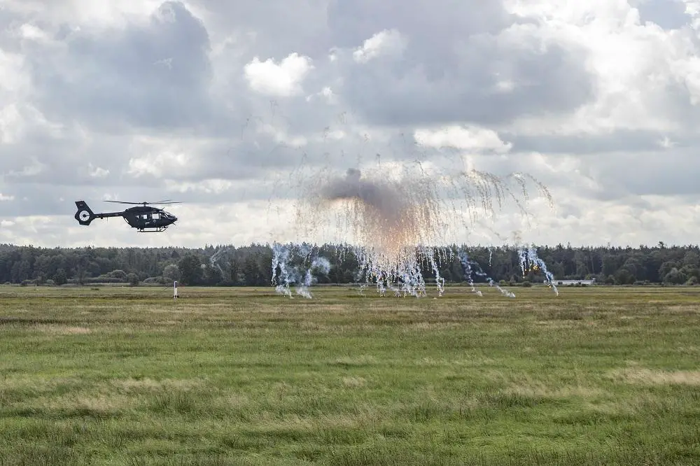 German Air Force H145M Helicopter Completes Trial of Helicopter-launched Smoke Screen