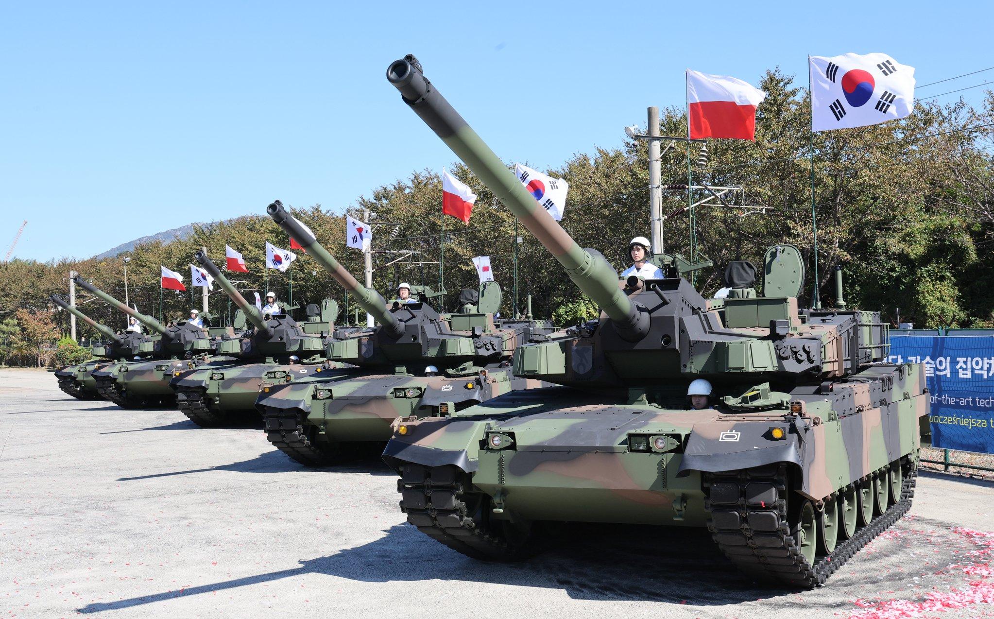 Hyundai Rotem rolled out the first batch of 10 K2PL main battle tanks purchased by Poland