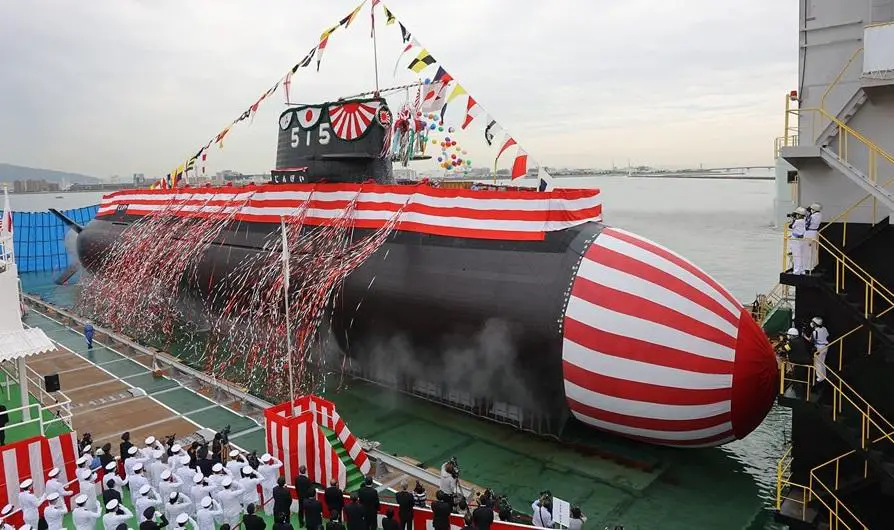 Mitsubishi Heavy Industries Launches Taigei-class Attack Submarine Jingei (515)