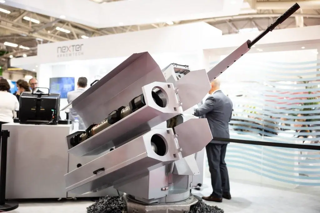 Nexter and MBDA Present NARWHAL Naval Turret Equipped with AKERON MP Missile System