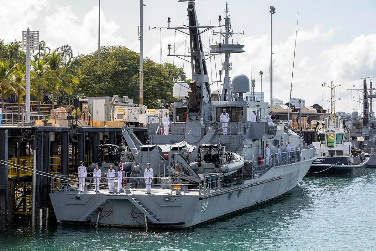 Royal Australian Navy Royal Australian Navy HMAS Glenelg Decommissions in Darwin