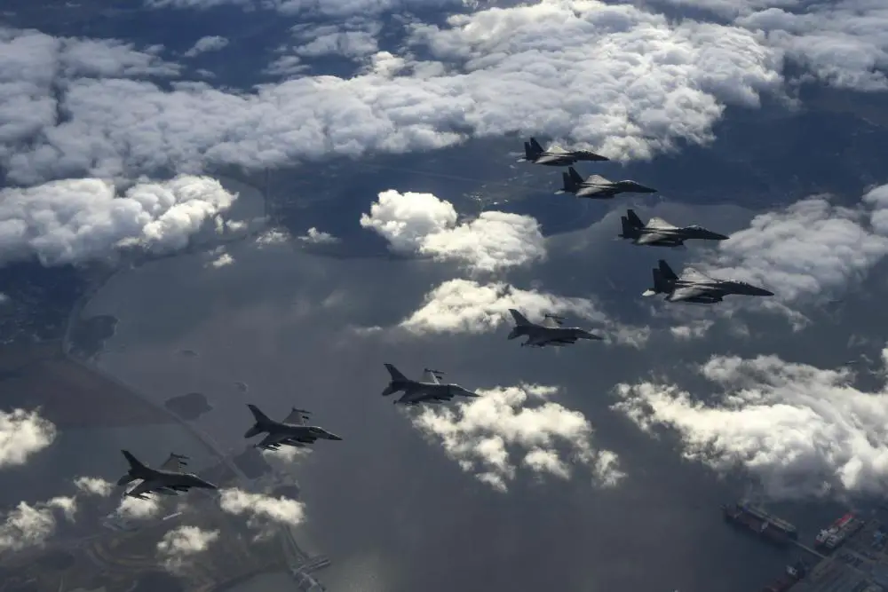 The Republic of Korea and United States conduct combined attack squadron flight and precision bombing on Oct. 4, 2022, at Jikdo range following the Democratic People’s Republic of Korea’s ballistic missile launch.