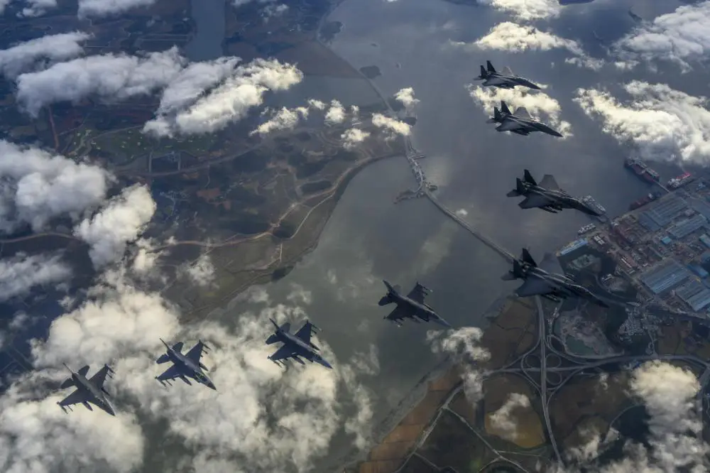 The Republic of Korea and United States conduct combined attack squadron flight and precision bombing on Oct. 4, 2022, at Jikdo range following the Democratic People’s Republic of Korea’s ballistic missile launch.