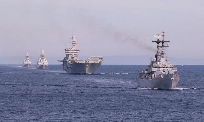 Ships from multiple NATO nations including Italy, Spain, Germany, and the United States participate in Exercise Mare Aperto 22-2, a high-end exercise sponsored by the Italian Navy aimed at strengthening and enhancing the combat readiness of participating assets in the conduct of maritime operations.
