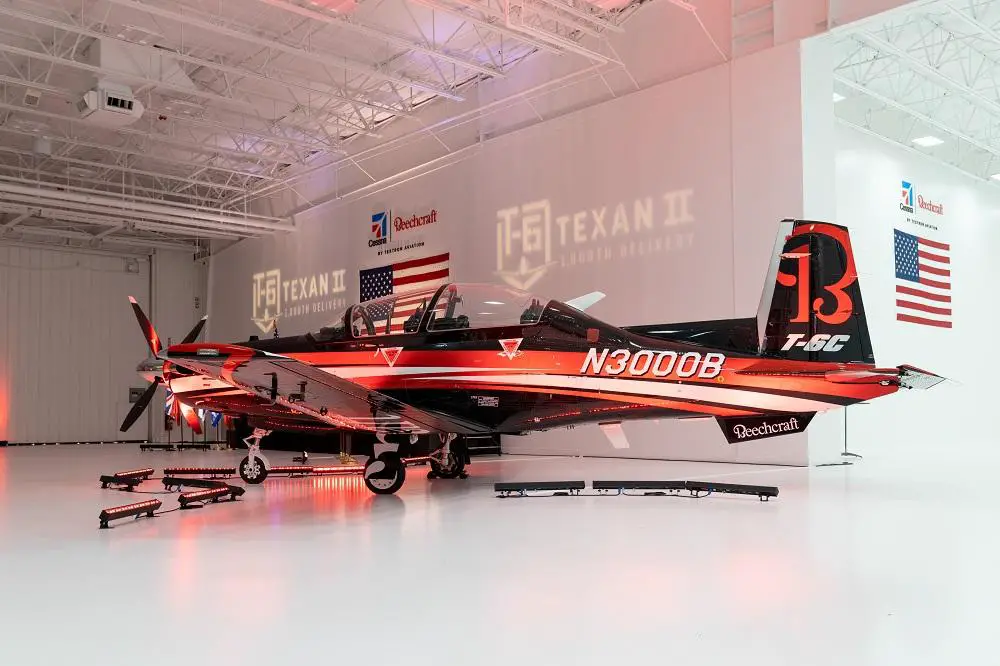 Textron Aviation Defense Delivers 1000th Beechcraft T-6 Texan II Aircraft