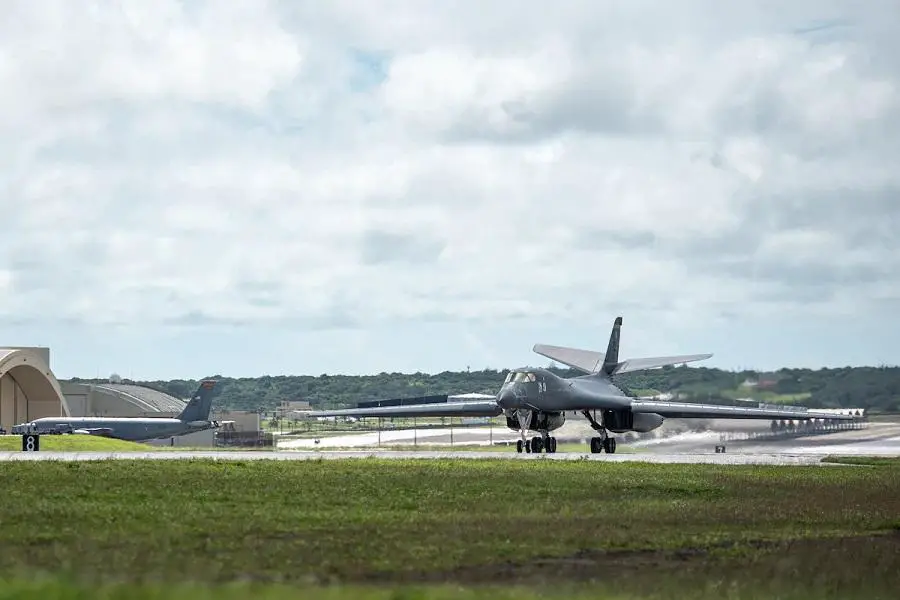 US Air Force B-1B Bomber Task Force Returns to Guam for Multilateral Training Operations