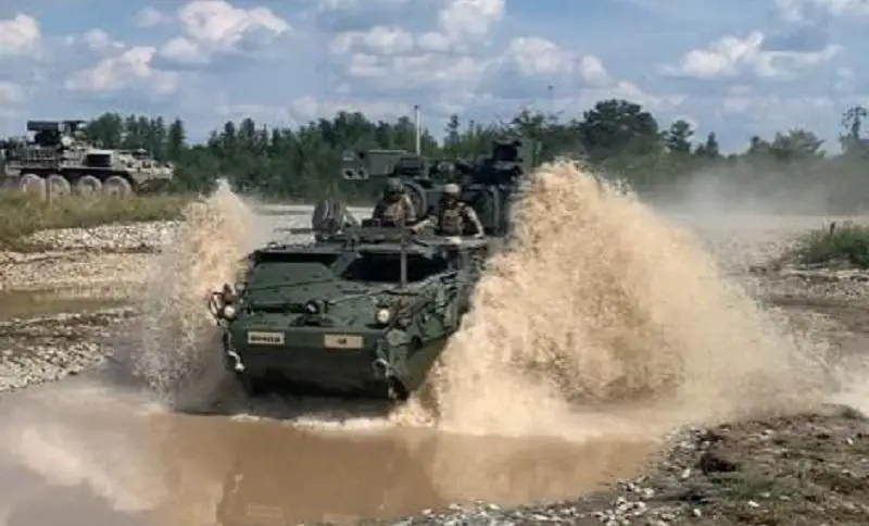 U.S. Army Air Defenders conducted drivers training to license operators on the Stryker Maneuver-Short Range Air Defense (M-SHORAD)