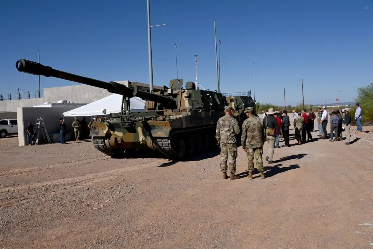 US Army Yuma Proving Ground Hosts Cutting Edge Thunder Howitzer Demonstration