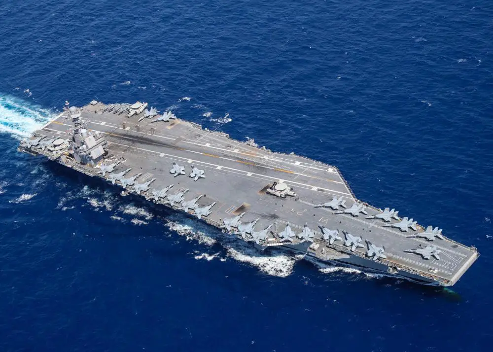 US Navy Aircraft Carrier USS Gerald R. Ford (CVN 78) Set to Depart on First Deployment