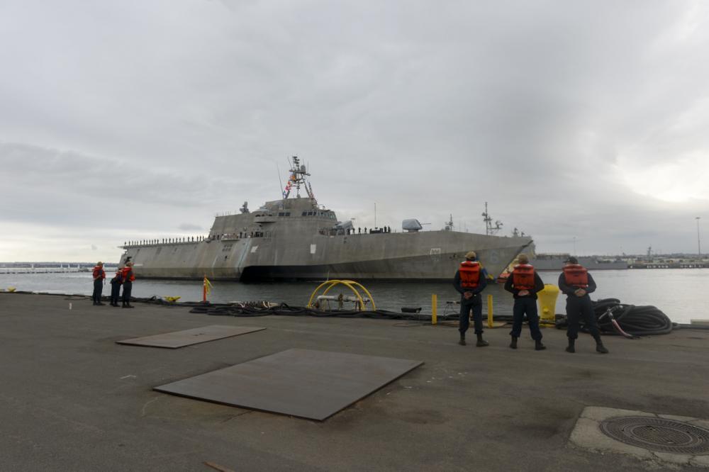 US Navy Independence-class USS Jackson (LCS 6) Returns from Initial Deployment