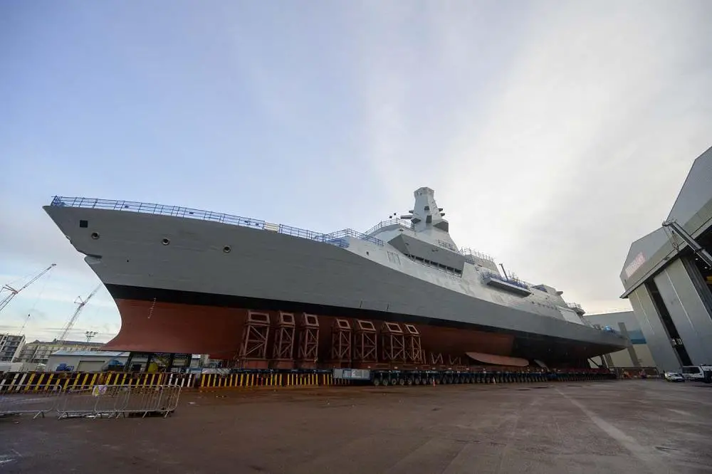 BAE Systems Begins Float-off Process for Royal Navy First Type 26 Frigate