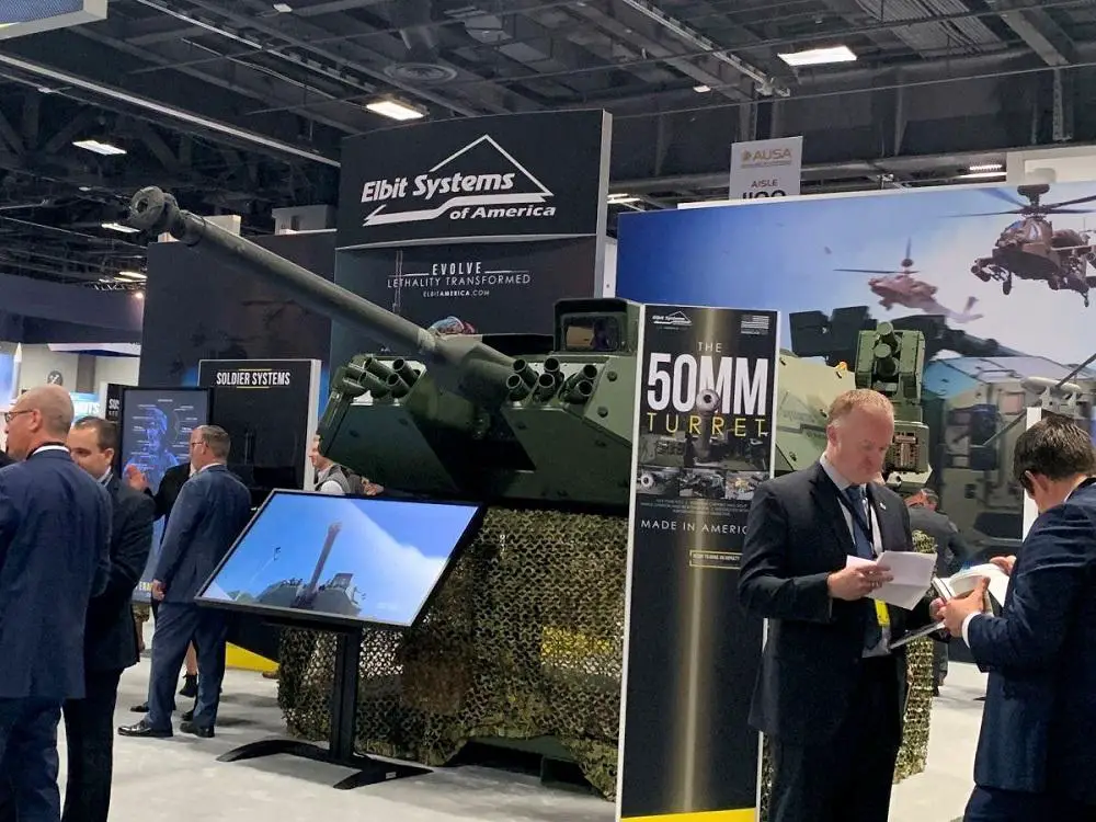 Elbit Systems Reveals UT50 Unmanned Turret for US Army Optionally Manned Fighting Vehicle