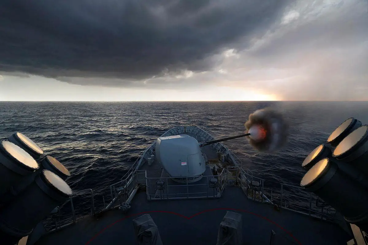 Royal Australian Navy HMAS Arunta Conducts Combined Training Drills During Malabar 22