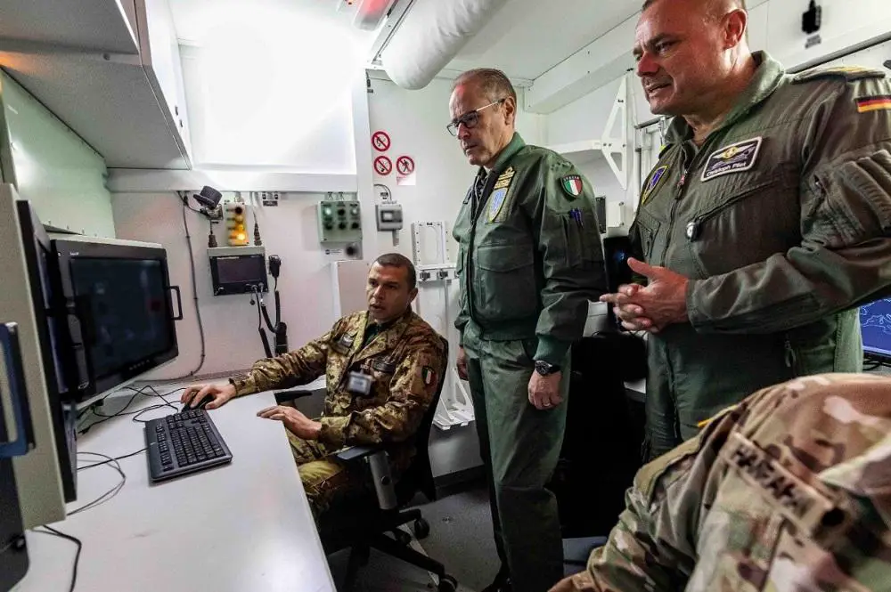 Allied Air Command Chief of Staff Major General Gianluca Ercolani, Italian Air Force, during his site visit, underscored the demonstration of NAGSF deployability. 
