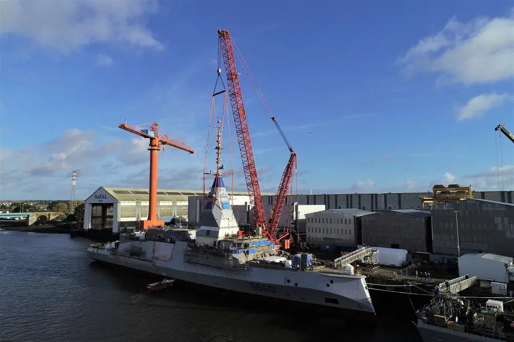 The French Navy’s first FDI vessel Amiral Ronarc'h was launched at Naval Group’s facility in Lorient, France.
