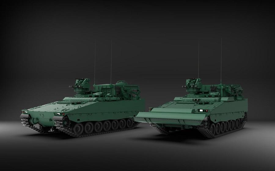 New BAE Systems CV90 Forward Maintenance and Combat Engineer Variants for Swedish Army