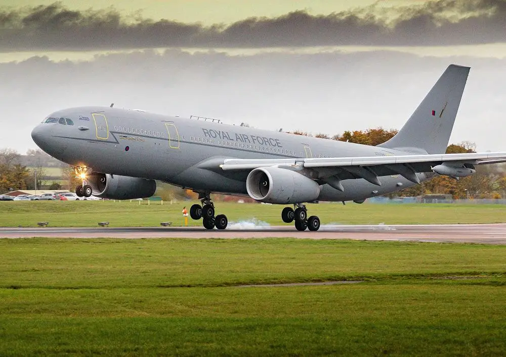 Royal Air Force Airbus A330MRTT Completes First 100% Sustainable Aviation Fuel Test Flight