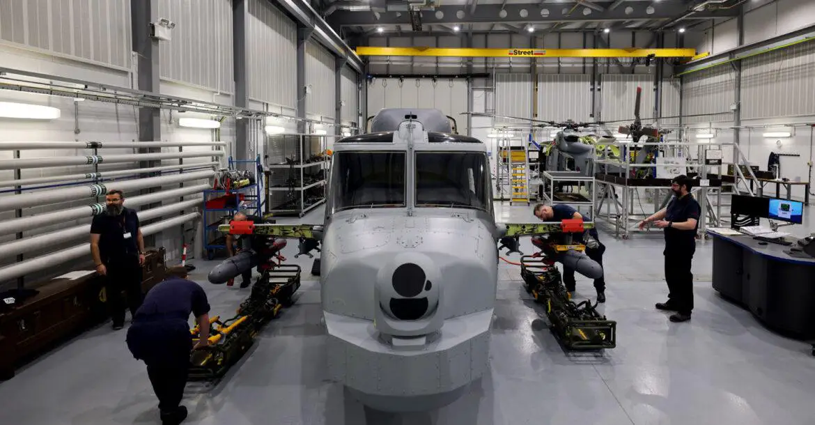 Royal Navy Receives Wildcat Helicopter Replica for Weapons Loading System Training