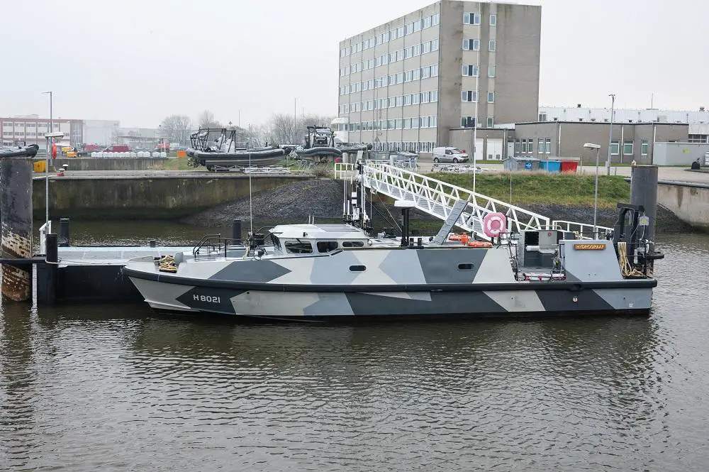 Royal Netherlands Navy's expeditionary survey boat HrMs Hydrograaf (H 8021)